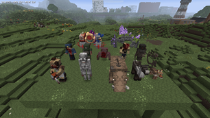a tiny amount of the custom mobs and bosses