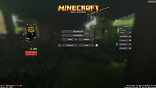 Current Main Menu