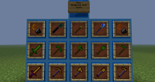 New weapons and tools!