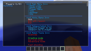 Main menu
