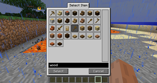 Item selection dialog