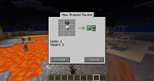 Shaped recipe creation