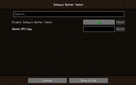 Mod Config Page