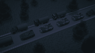 Russian convoy near kyiv