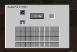 Cleaning stastion UI