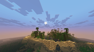 Jungle island on Synthesis (shader toggle)