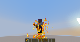 Fire sword in game