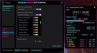 Appearance [Colors] Bar Theme menu