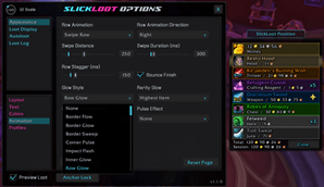 Animation[Glow Style] options