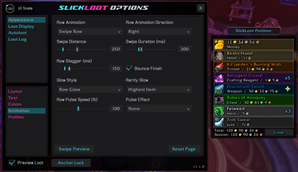 Appearance [Animation] settings