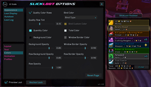 Appearance [Colors] settings
