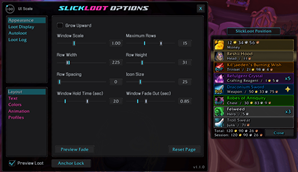 Appearance [Layout] settings