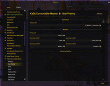 Settings (Stat Priority)