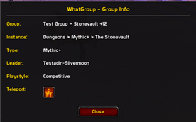 Popup Dialog