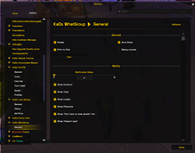 Settings Panel