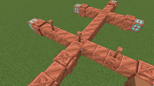 Using copper blocks to transport energy