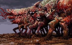Mass of Putrefied Flesh MC-Pixelart rendering