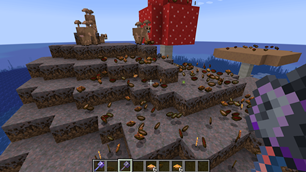 Mushroom Biome Effect; Mushroom Mace, Enchanted Golden Stew, and Golden Stew