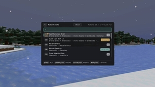 The Action Palette (Main Menu)