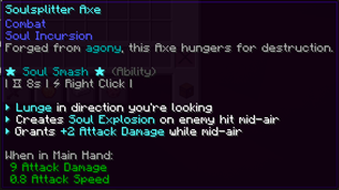 Soulsplitter Axe Description