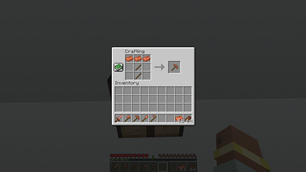 Crafting copper pickaxe