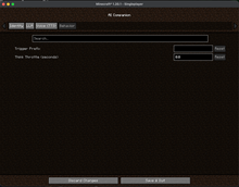 Behavior tab