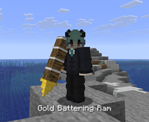 Gold Battering Ram Render