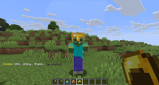 Give Golden Helmet to Zombie