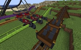 Custom wooden, wing and single-rail cars