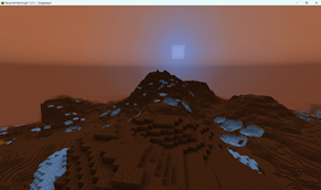 mars morning blue haze