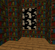 break 6 spruce bookshelf out of the library and then light it with the ingiter
