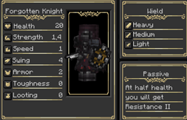Forgotten Knight Class