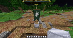 LOTR Banner on Mithril Block