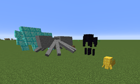 Trophies placed down
