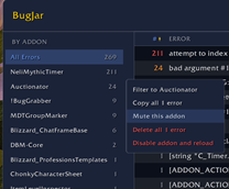Addon specific right click options