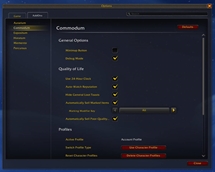 Options Menu