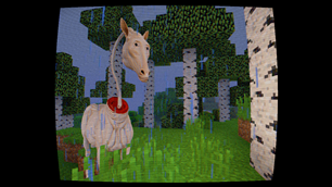 The Horse standing in the rain waiting for its next victim.