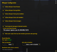 Options Menu