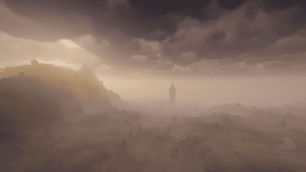 Foggy landscape