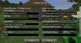 Settings Interface
