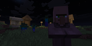 Zombies Pounce Toward Villager