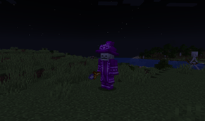 A fully decked-out Arcane Skeleton