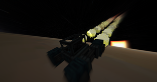Entering Jupiter in Space ship