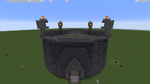 The Bedrock Arena During the Daytime