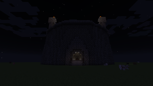 The Bedrock Arena at Night