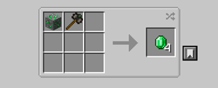 Emerald Ore + Titan Hammer