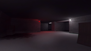 Cinematic shot from Backrooms: Lost in Horror [Found Footage].