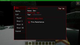 Godhood Menu