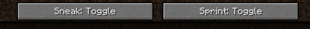 Sneak and Sprint toggle options