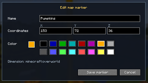 Creating a marker